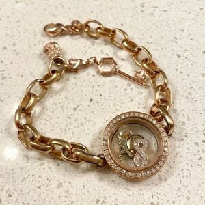 Origami Owl Rose Gold Bracelet